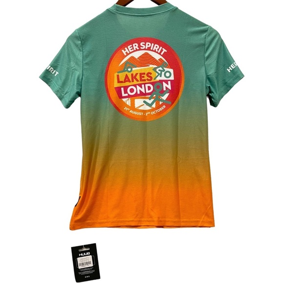 NWT Huub Women's Short Sleeve Tech Shirt Size Small Her‎ Spirit Lakes To London - Picture 3 of 5